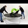 Батут Arland 14ft с внутренней страховочной сеткой и лестницей (Light green)