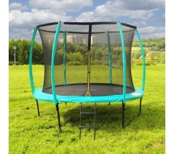 Diamond Fitness Black Edition 8ft (244 См) Батут с защитной сеткой и лестницей