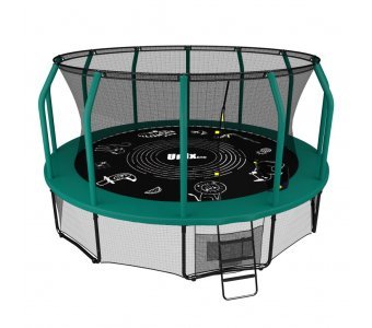 Батут Unixline Supreme Game 14 ft (green)