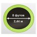 Батут Arland 8ft с внешней страховочной сеткой и лестницей (Light green)
