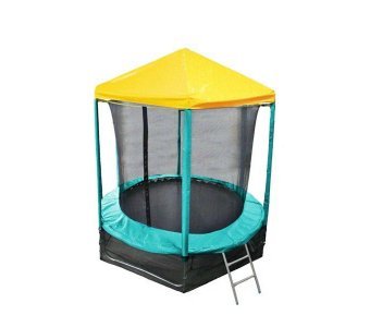 Батут Optifit Like green 6ft с желтой крышей