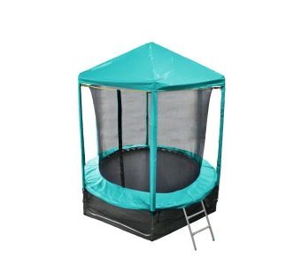 Батут Optifit Like green 6ft с зеленой крышей