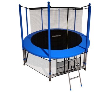 Комплект батут i-Jump 12ft (3.6м) с защитной сетью и лестницей
