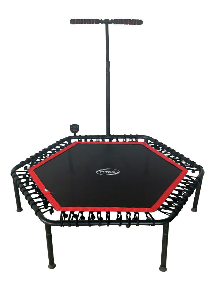 Фитнес -батут SportElite 135см FB-1361 с ручкой и компьютером