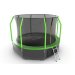 Батут с внутренней сеткой Evo Jump Cosmo 12ft (Green) + нижняя сеть