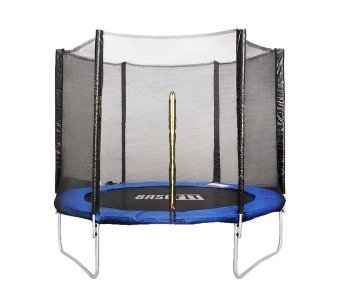 Батут c сеткой BaseFit TR-201 8FT (244 см) синий