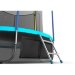 Батут Evo Jump Internal 8ft (Wave). Батут с внутренней сеткой и лестницей, диаметр 8ft (морская волна) + нижняя сеть